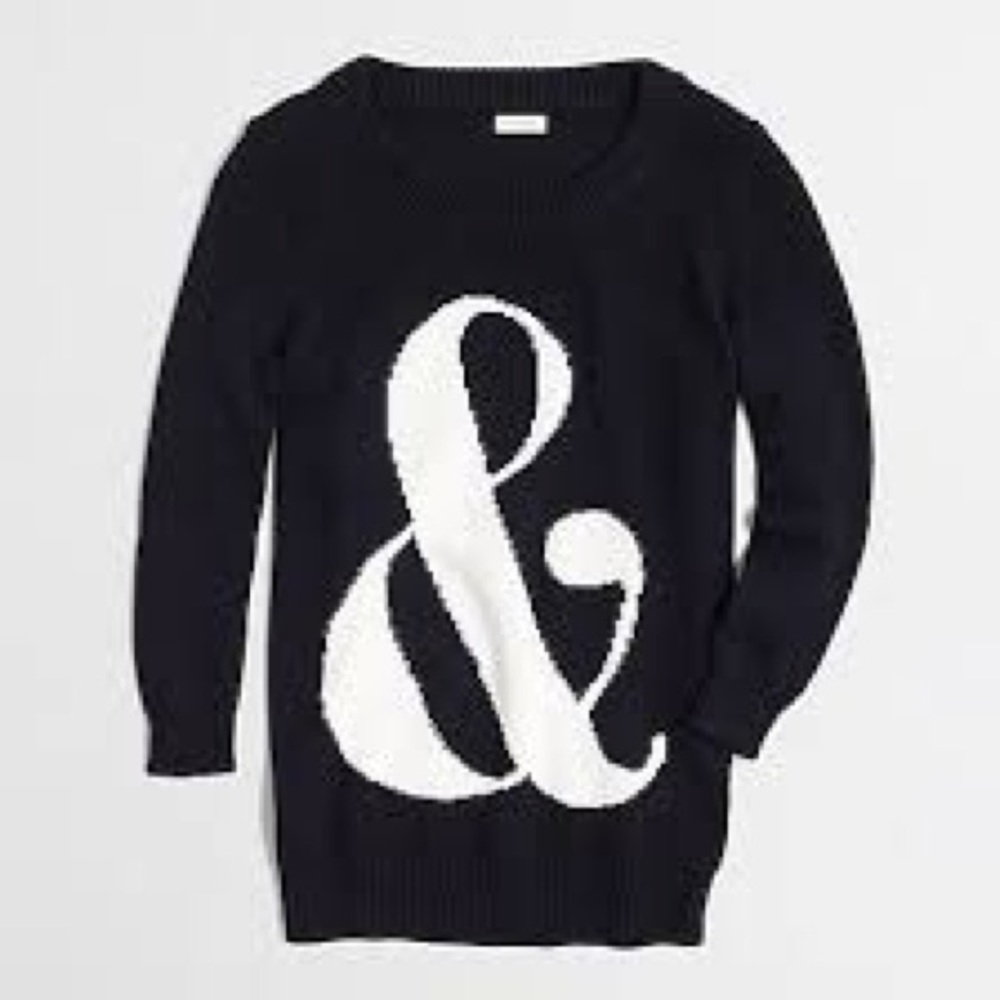 J Crew Ampersand sweater